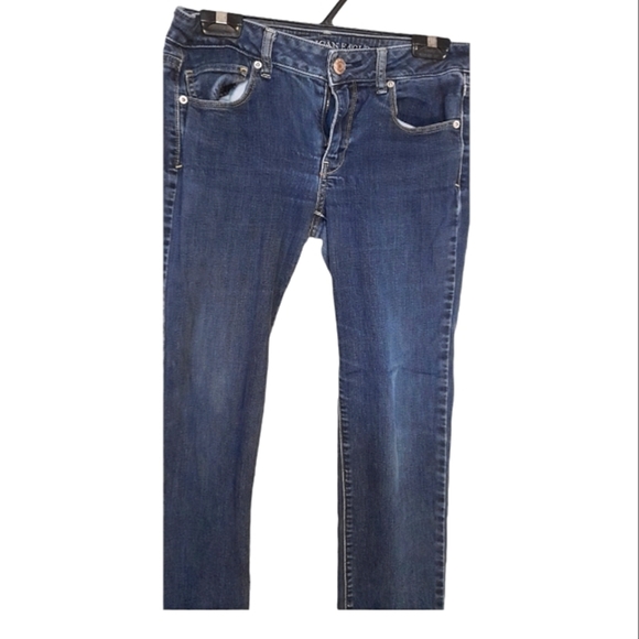 AMERICAN ESGLE OUTFITTERS WOMENS SIZE  8 SKINNY SUPER STRECH JEANS - Picture 4 of 8